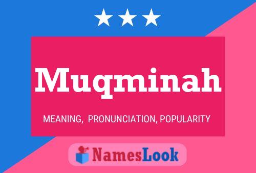 ملصق اسم Muqminah