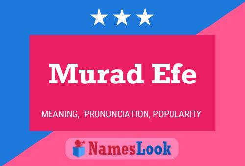 ملصق اسم Murad Efe