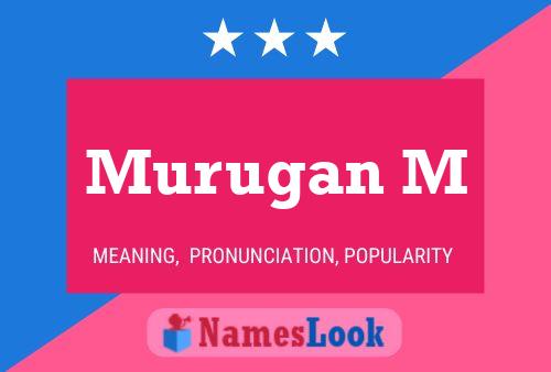 ملصق اسم Murugan M