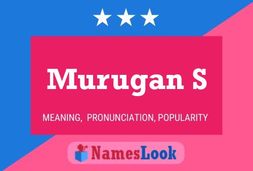 ملصق اسم Murugan S