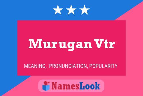 ملصق اسم Murugan Vtr