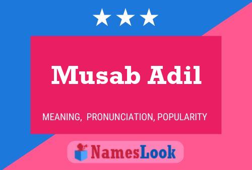 ملصق اسم Musab Adil