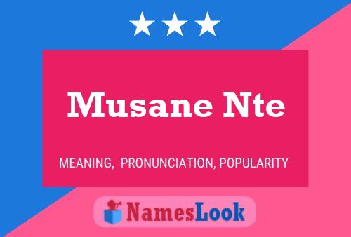 ملصق اسم Musane Nte