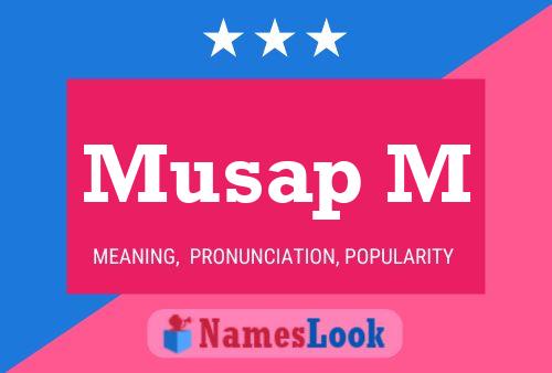 ملصق اسم Musap M