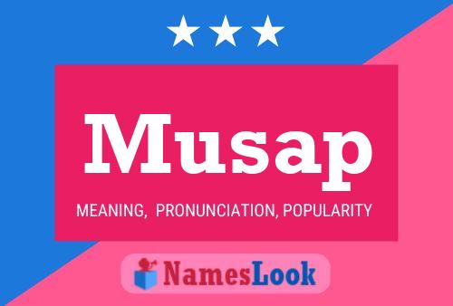 ملصق اسم Musap