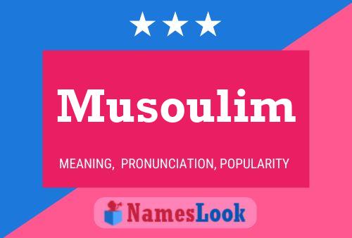 ملصق اسم Musoulim