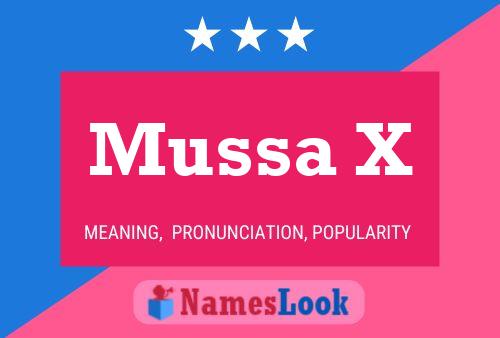 ملصق اسم Mussa X