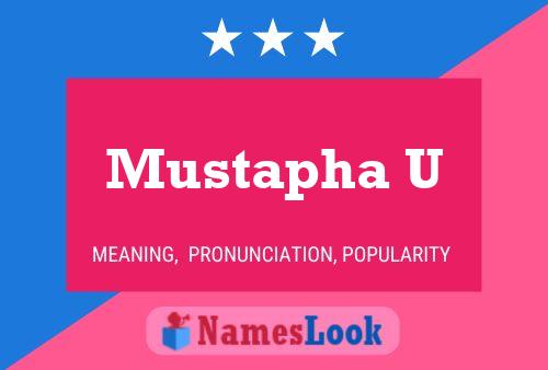 ملصق اسم Mustapha U