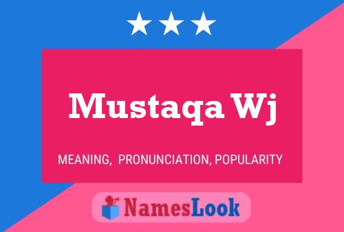 ملصق اسم Mustaqa Wj