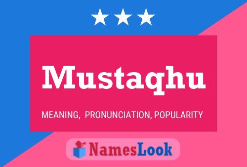 ملصق اسم Mustaqhu