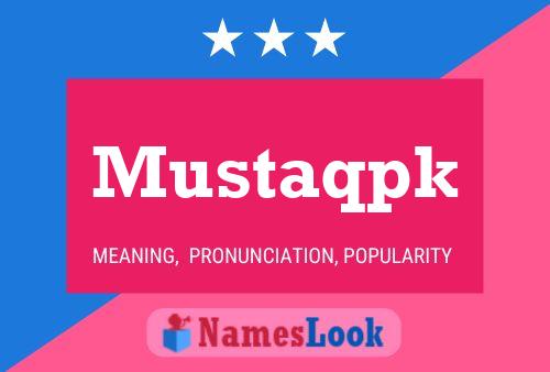 ملصق اسم Mustaqpk