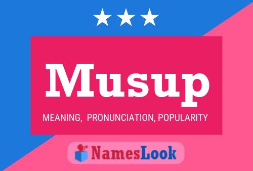 ملصق اسم Musup