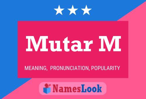 ملصق اسم Mutar M