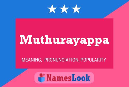 ملصق اسم Muthurayappa