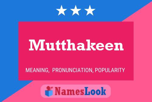 ملصق اسم Mutthakeen