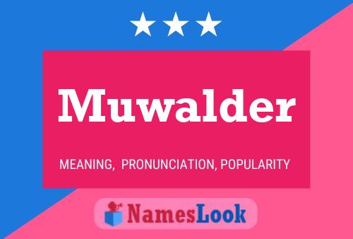 ملصق اسم Muwalder