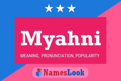 ملصق اسم Myahni