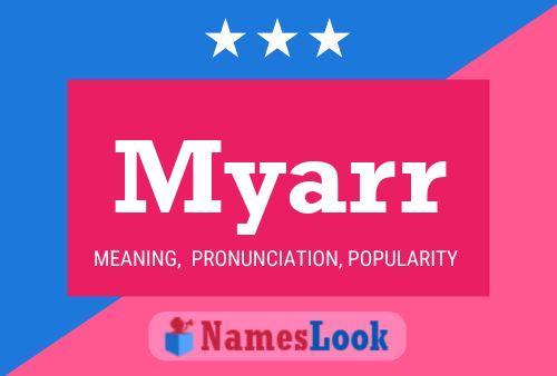 ملصق اسم Myarr