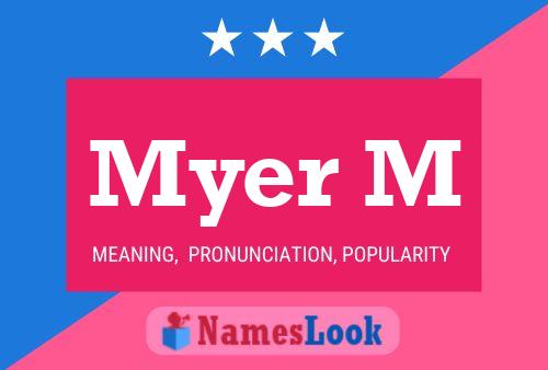 ملصق اسم Myer M