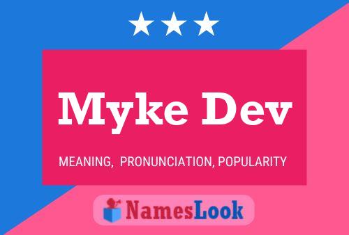 ملصق اسم Myke Dev