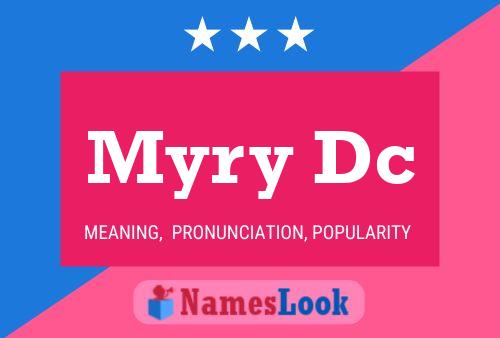 ملصق اسم Myry Dc