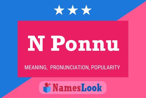 ملصق اسم N Ponnu