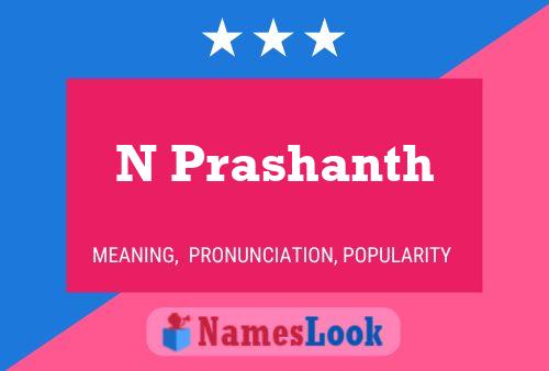 ملصق اسم N Prashanth