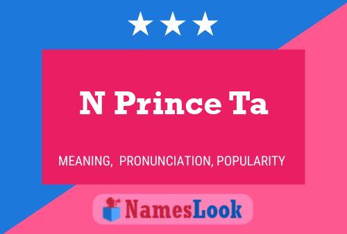 ملصق اسم N Prince Ta