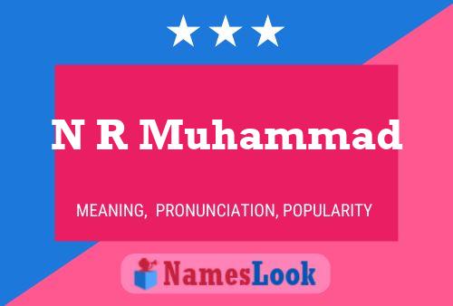 ملصق اسم N R Muhammad