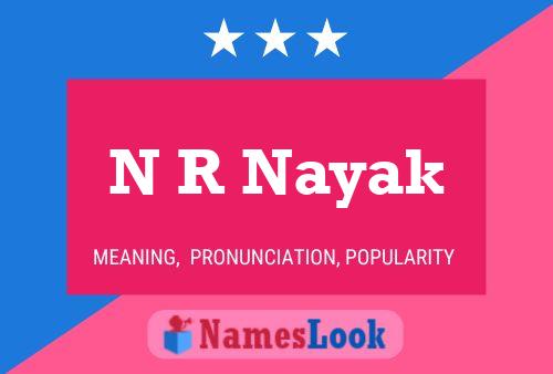 ملصق اسم N R Nayak