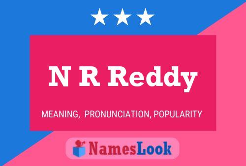 ملصق اسم N R Reddy