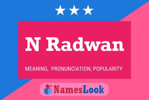 ملصق اسم N Radwan