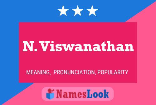 ملصق اسم N. Viswanathan