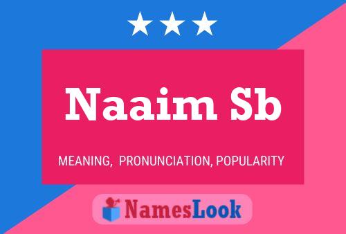 ملصق اسم Naaim Sb