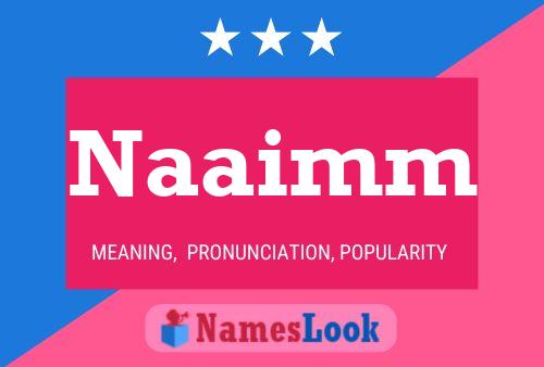 ملصق اسم Naaimm