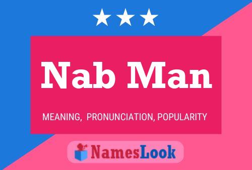 ملصق اسم Nab Man