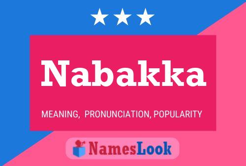 ملصق اسم Nabakka