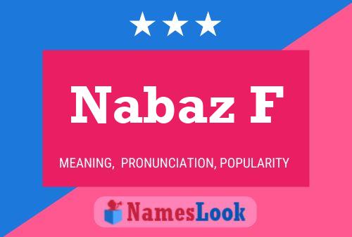 ملصق اسم Nabaz F