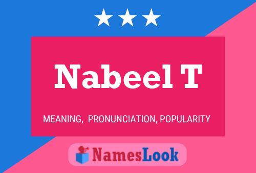 ملصق اسم Nabeel T