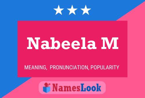 ملصق اسم Nabeela M