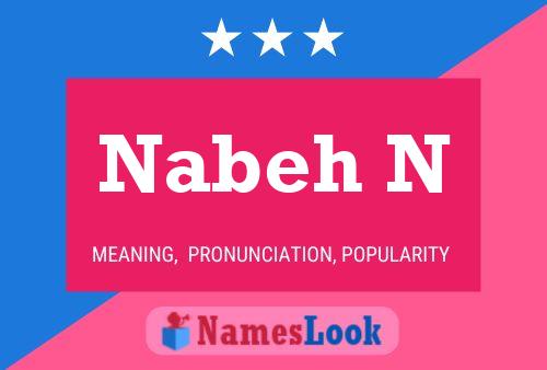 ملصق اسم Nabeh N