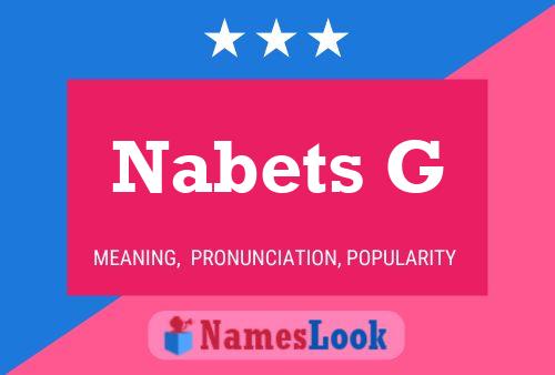 ملصق اسم Nabets G