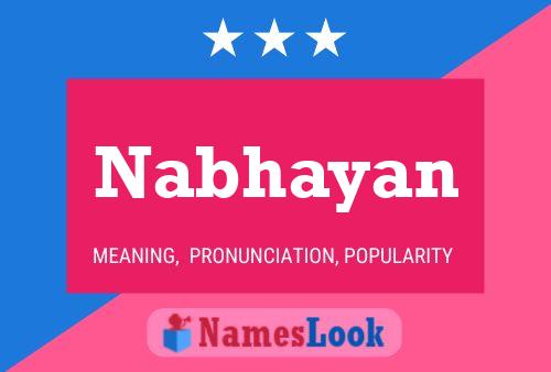 ملصق اسم Nabhayan