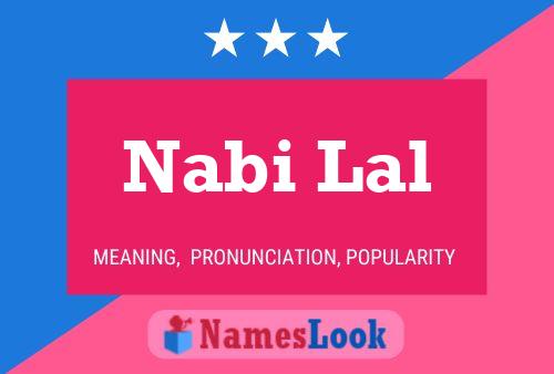 ملصق اسم Nabi Lal