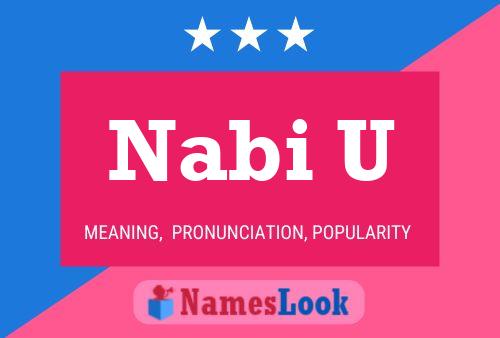 ملصق اسم Nabi U