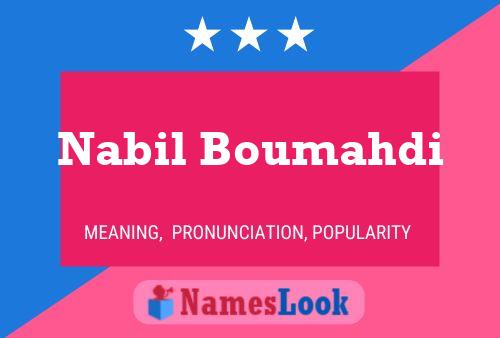 ملصق اسم Nabil Boumahdi