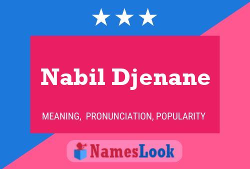 ملصق اسم Nabil Djenane