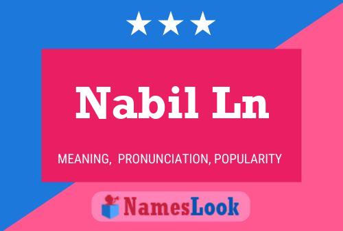 ملصق اسم Nabil Ln