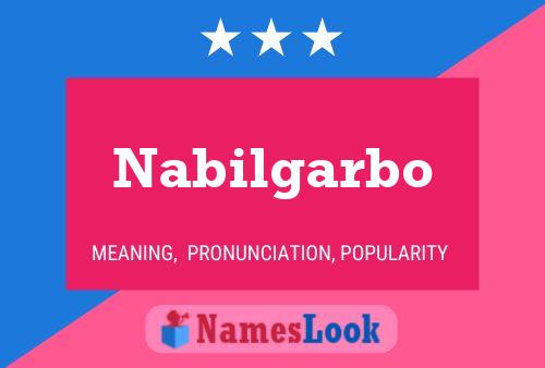 ملصق اسم Nabilgarbo