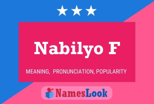 ملصق اسم Nabilyo F